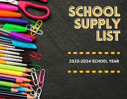 K-4 School Supply Lists