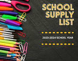5-8 School Supply List